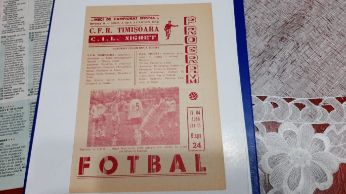 program CFR Timisoara - CIL Sighet