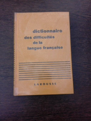 Dictionnaire des difficultes de la langue francaise , Larousse foto