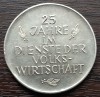 (A739) MEDALIE ARGINT AUSTRIA - 25 ANI IN SLUJBA ECONOMIEI NATIONALE, 29,5 GRAME, Europa