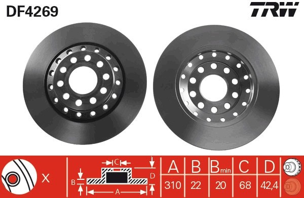 TRW DF4269 Disc frana