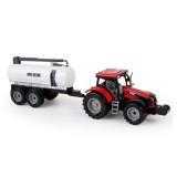 Tractor cu cisterna din plastic pentru copii, lumini si sunet, 37x7x10cm, multicolor, Oem