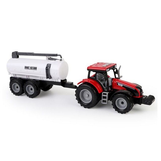 Tractor cu cisterna din plastic pentru copii, lumini si sunet, 37x7x10cm, multicolor