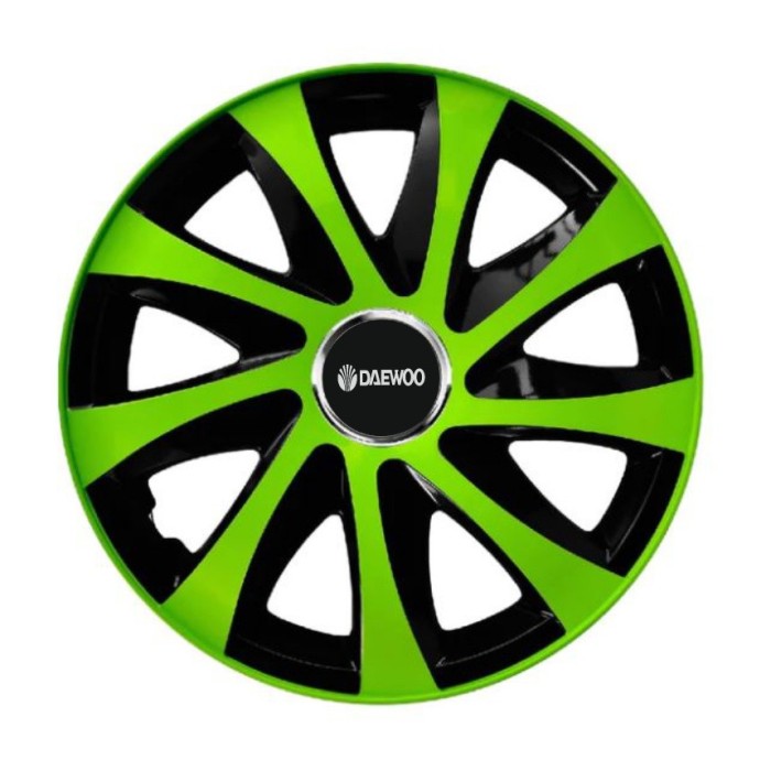 Set 4 capace roti Extra drift green R13 pentru gama auto Daewoo