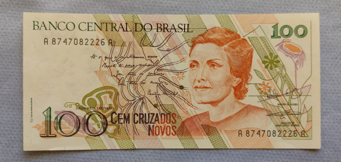Brazilia / Brasil - 100 Cruzados Novos ND (1989) sA874