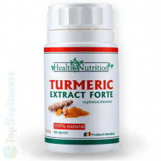 Turmeric (Curcuma) Forte 60cps. (cancer, articulatii, ficat, creier) Health.N foto