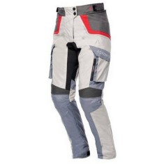 Pantaloni moto textil dame Adrenaline Orion Lady, gri/bej/rosu, marime M