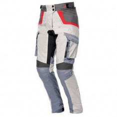 Pantaloni moto textil dame Adrenaline Orion Lady, gri/bej/rosu, marime M