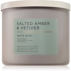 Bath &amp; Body Works Salted Amber &amp; Vetiver lum&acirc;nare parfumată 411 g