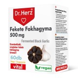 Capsule vegane cu usturoi negru 500 mg Dr Herz 60 buc