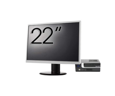 Pachet Calculator Second Hand Terra Mini PC, Intel Core i3-7100 3.90GHz, 8GB DDR4, 256GB SSD + Monitor 22&amp;amp;quot; NewTechnology Media foto