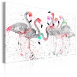 Cumpara ieftin Tablou - Flamingoes Dance 120x80 cm