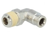 Racord Push-in Unghi Alamă Nichelată BSP 1/4&quot;