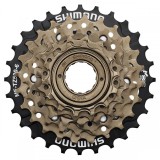 Pinioane Shimano Tourney MF-TZ500-6, 6 Viteze, 14-28T, Filet, Maro - Bicicleta