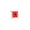 HUSA FLIP FANCY ALCATEL PIXI 4 (4INCH ) ROSU/BLUE