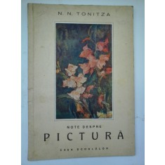 NOTE DESPRE PICTURA - N. N. TONITZA - Casa Scoalelor