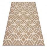 Covor FLAT 48957265 Geometric ROMBUS bej natural șir, 140x200 cm