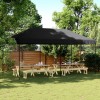 Gossi cort de petrecere pliabil pop-up, 580x292x315 cm, negru