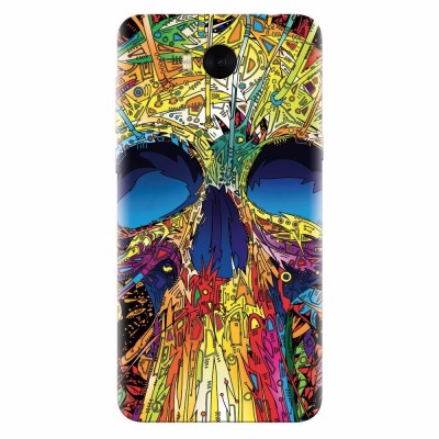 Husa silicon pentru Huawei Y6 2017, Abstract Multicolored Skull foto