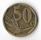 Moneda 50 cents 2010, Afrika Dzonga- Africa de Sud, Cupru-Nichel