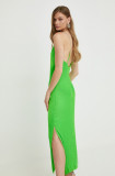 Morgan rochie culoarea verde, maxi, drept