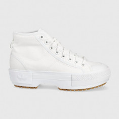 adidas Originals teniși Nizza GZ8858 femei, culoarea alb GZ8858-WHT/GUM3