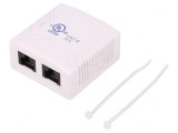 Soclu RJ45 Cat6 8p8c Alb Murale, Logilink