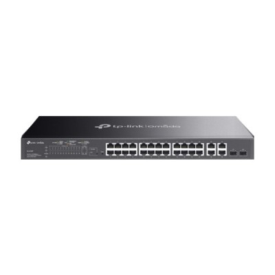Switch 24 x PoE RJ45 10/100 Mbps, 2 x RJ45 1G, 2 x combo SFP/RJ45 1G, L2 Management - TP-Link Omada SL2428P SafetyGuard Surveillance foto