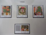 Canada-Craciun -serie completa-nestampilate MNH, Nestampilat