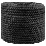 vidaXL Fr&acirc;nghie din Jute 14 Negru 100% jute Tossa 42011624