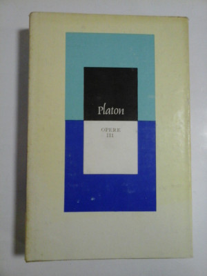 PLATON - OPERE volumul III (3) foto