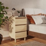 Cumpara ieftin Noptiere picioare lemn masiv 2 buc., stejar sonoma, 40x35x69 cm