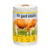 Fir gard electric 250m 65kg 4.8 &Omega;/m plastic rezistent UV galvanizat inox alb vizibilitate buna