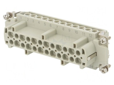 Conector HDC Inserturi Mamă 24 PE 16A foto
