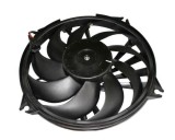 GMV radiator electroventilator Citroen Berlingo, 12.1999-2008, Peugeot Partner, 04.2000-2008, motor 2.0 HDi, diesel, cutie manuala, cu AC, 396 mm; 2