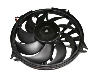 GMV radiator electroventilator Citroen Berlingo, 12.1999-2008, Peugeot Partner, 04.2000-2008, motor 2.0 HDi, diesel, cutie manuala, cu AC, 396 mm; 2 foto