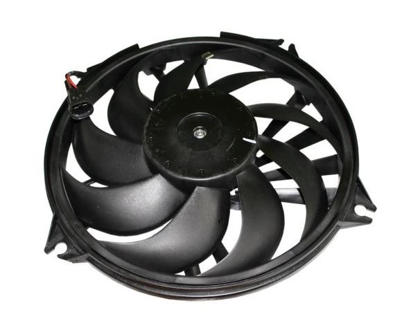 GMV radiator electroventilator Citroen Berlingo, 12.1999-2008, Peugeot Partner, 04.2000-2008, motor 2.0 HDi, diesel, cutie manuala, cu AC, 396 mm; 2