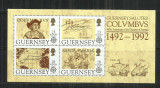 V 31 - VAPOARE, NAVE - GUERNSEY - BLOC NESTAMPILAT, MNH