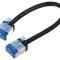 Cablu patch U/FTP 6a cu litat Cu LSZH negru 0,15m 32AWG -20&divide;75&deg;C