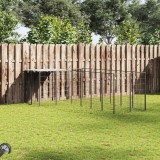 vidaXL Padoc pentru c&acirc;ini, negru, 8,47 m&sup2;, oțel 3082212