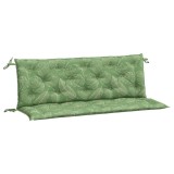 Cumpara ieftin Perne banca de gradina, 2 buc, 150x50x7cm, model frunze, textil