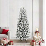 VidaXL Brad de Crăciun artificial cu 300 LED Alb 78 x 78 x 210 cm 3396060