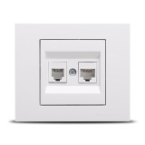Priză date RJ45 Cat6 alb Grano - OVIVO | 400-010300-234