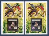 CENTRAL AFRICA 2002 FAUNA PASARI SCOUTING GOLD AND SILVER FOIL