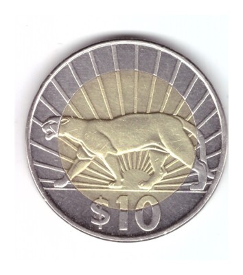 Moneda Uruguay 10 peso 2015, stare foarte buna, curata foto