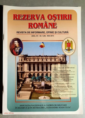 Revista Rezerva Ostirii Romane - nr. 1 (28) mai 2013 foto