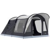 Outsunny Cort de Camping Tunel pentru 2-4 Persoane, &Icirc;nălțime 213cm, cu 2 Camere, Cort Familial Impermeabil 3000mm cu Verandă, Ferestre, Buzunare, C&acirc;rl