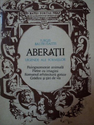 ABERATII-JURGIS BALTRUSAITIS,BUC.1972 foto