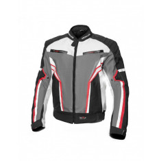 Geaca Moto Adrenaline Sola 2.0 PPE, Negru/Gri/Rosu, Medium