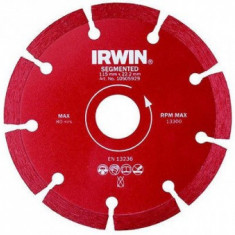 Irwin Disc diamantat laser segmentat, beton, 125mm/22.2mm