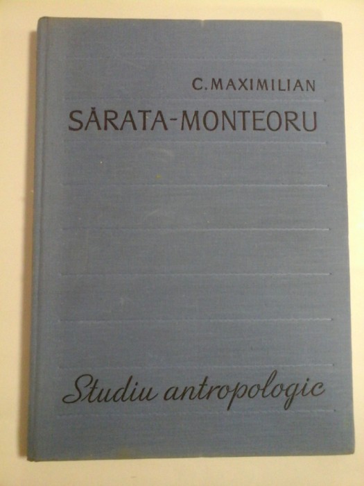 SARATA - MONTEORU - Studiu antropologic - C.Maximilian